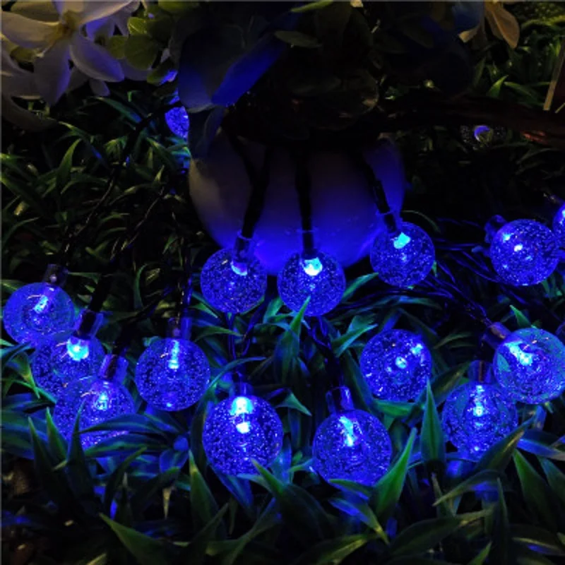 10M 50Led Solar Powered Bulbs Led String Lights for Outdoor Lighting Courtyard Street Garden Led Fairy Lights Christmas Garland