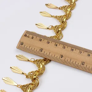 Altın sequins fringe püskül dantel şerit madeni pul, kumaş, dikiş aksesuarları, kesici, DIY, 1 yard, 40, 1 yard Kumaş için en iyi 10 satış, paete dourado-no. 2