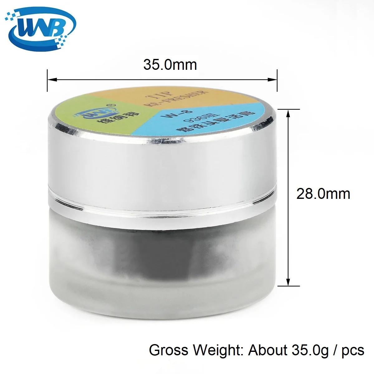 Wnb Glazen Fles Soldeerbout Tip Opfriscursus Schoon Plakken Reiniging Oxide Soldeer Reparatie Tool Lassen Iron Tip Opstanding Crème