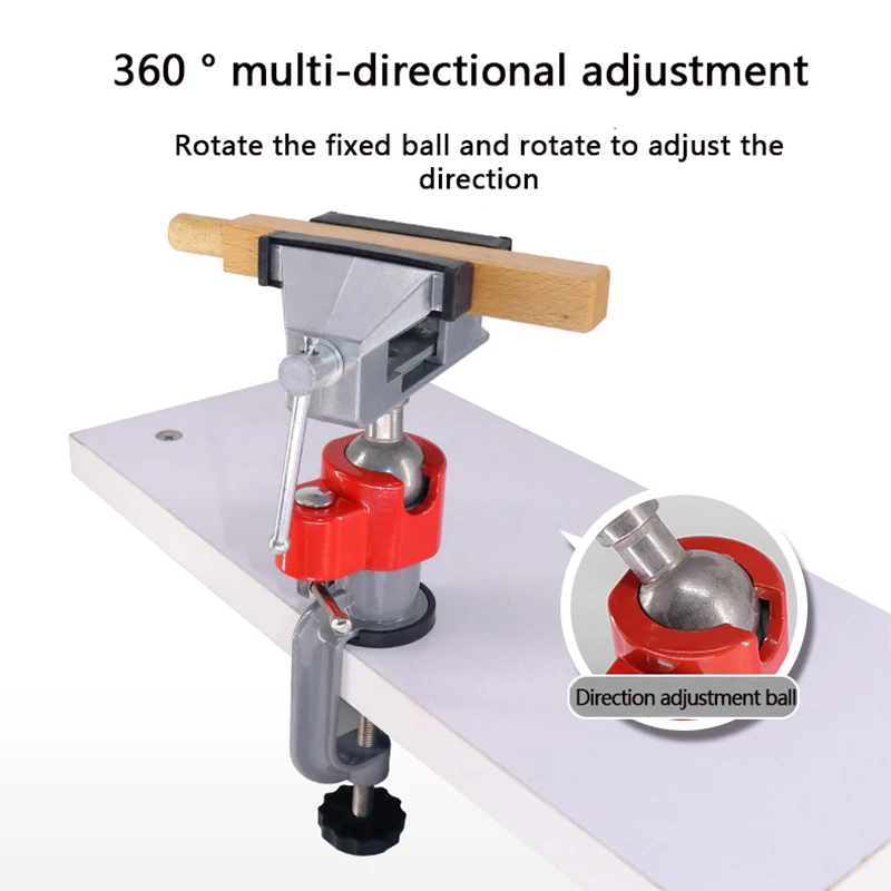 AOBEN Aluminium Alloy Bench Vise Table 360 Degree Rotary Table Clamp Multifunctiona DIY Fixed Repair Hobby Woodworking Tool