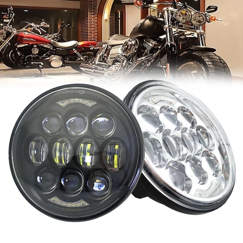 

Pair (2 PCS )5.75 Inch LED Headlight 5 3/4" led DRL for Triumph Speed/Street Triple, T509, 955, Rocket 3, Speed 4,