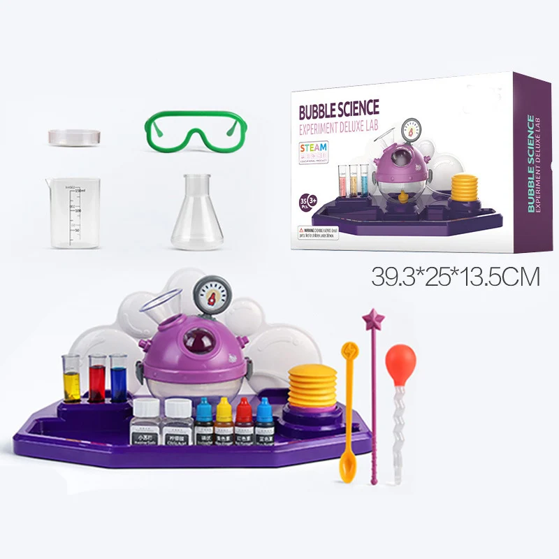 Kids' Science Laboratory Kit, Brinquedos Educativos para Crianças, Brinquedo Engraçado de Aprendizagem, Jogo de Química, Experimentos Químicos, STEM