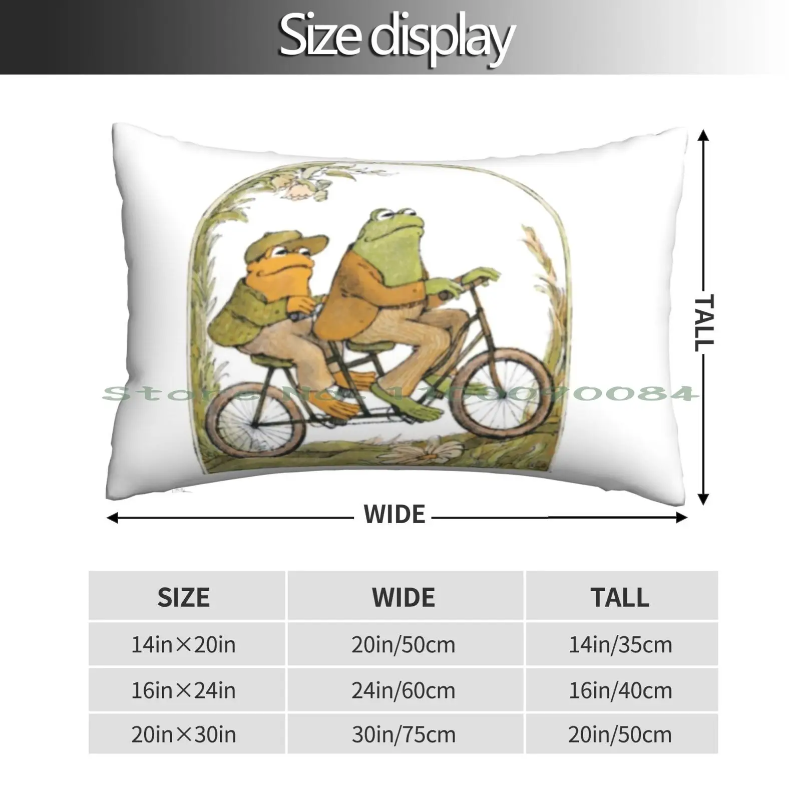 Frog And Toad Pillow Case 20x30 50*75 Sofa Bedroom Anchor Sea Boat Ship Long Rectangle Pillowcover Home Outdoor Cushion Decor