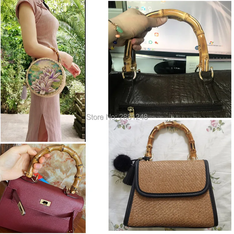 1-10-30 stcke Natrliche bambus griffe fr taschen ersatz, retro hand made  stricken tasche handtaschen bambus griff - AliExpress 1524