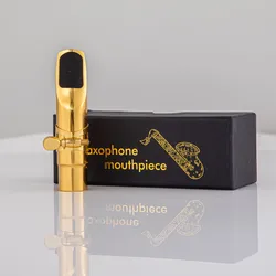 Professional  Alto Saxophone Metal Mouthpiece Gold Lacquer Mouthpiece Sax Aisiweier Mouth Pieces 56789