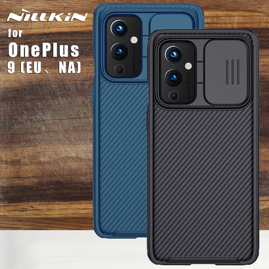 Nillkin For OnePlus 9 Pro case Camera Protection Lens 360 matte soft frame Camshield Phone Back Cover