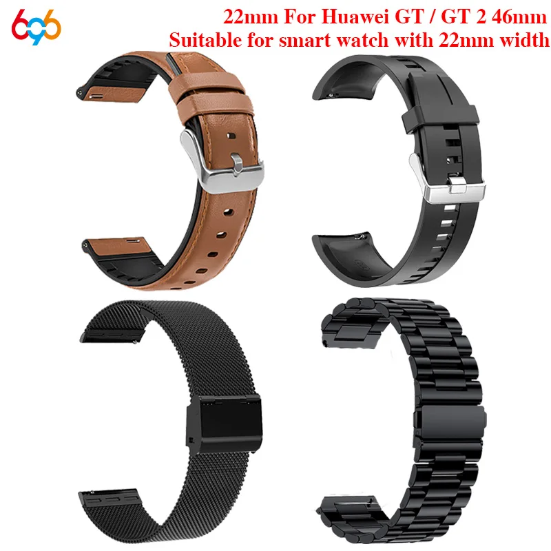 Correas de muñeca para Huawei Watch GT2, accesorios de pulsera deportiva, 22mm, 46mm