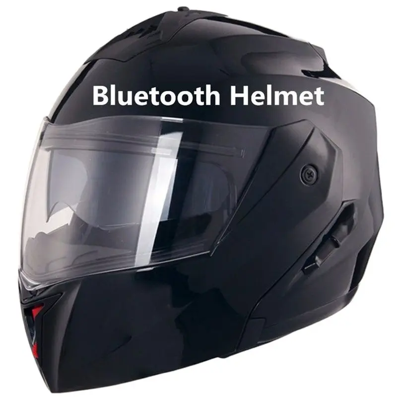 

Built-in Bluetooth Racing Helmet Modular Dual Lens Motorcycle Helmet Full Face Safe Helmets Casco Capacete Casque Moto S M L Xl