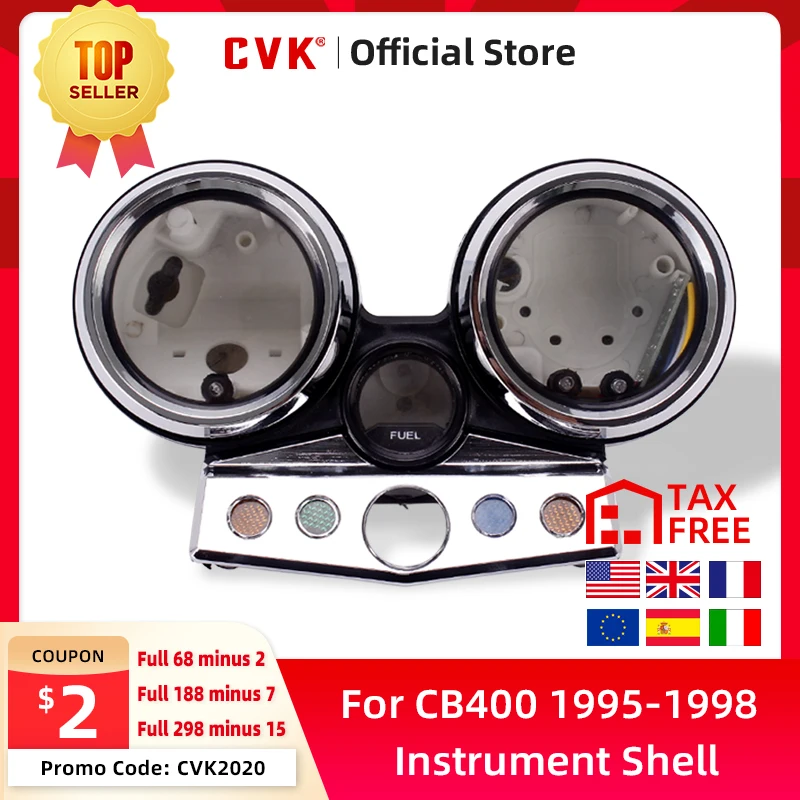 CVK Instrument Speedometer Cover Gauges Platel Meter Odometer Tachometer Shell For HONDA CB400 1995 1996 1997 1998 95 - 98