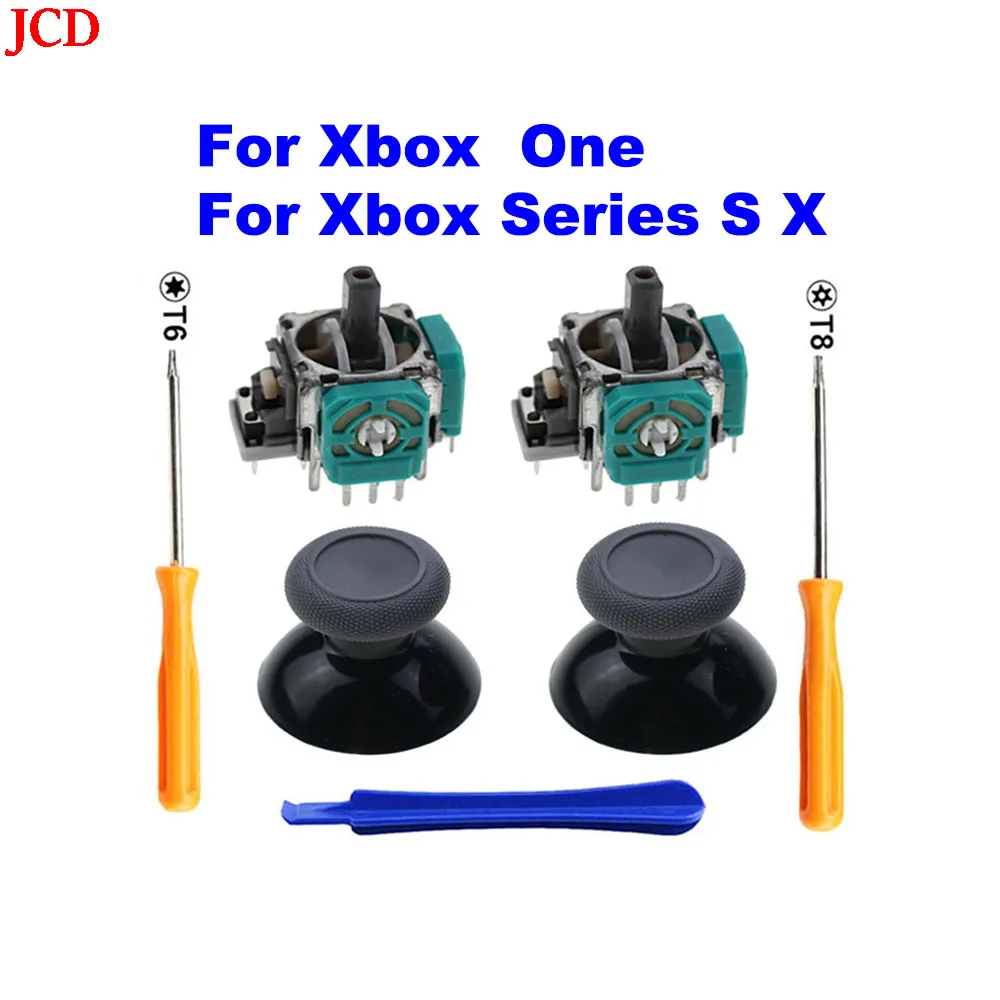 JCD 2 PCS 3D Analog Joystick Stick Sensor Module Potentiometers & ThumbStick for Microsoft XBox One S X Series Controller