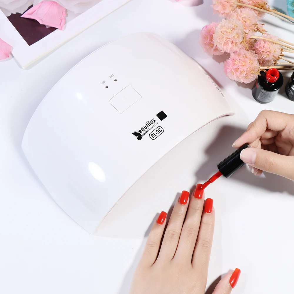 Beautilux 36W UV LED Nail Lamp Nail Dryer For Manicure Drying All Nail Polish With 30/60S Timer Auto Sensor Digital Display