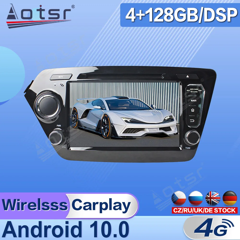 

Android 10.0 For KIA K2 2011 2012 Car Radio Multimedia Video Player Navigation GPS 2 Din Stereo Receiver Head Unit DSP