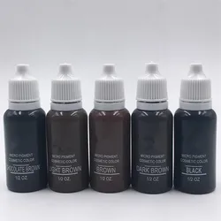 Pigment de maquillage pour cils en continu, ensemble d'encre de tatouage, micro-pigment, document cosmétique, fournitures de tatouage, Eyebloggus Jules, 15ml, 1 oz, 2oz, 5 pièces par lot