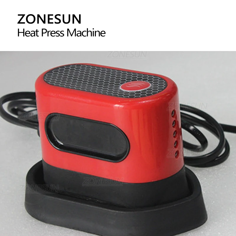 ZONESUN Small Handheld Clothes Shoes Heat Press Machine Thermal Transfer Printer Sublimation Tool