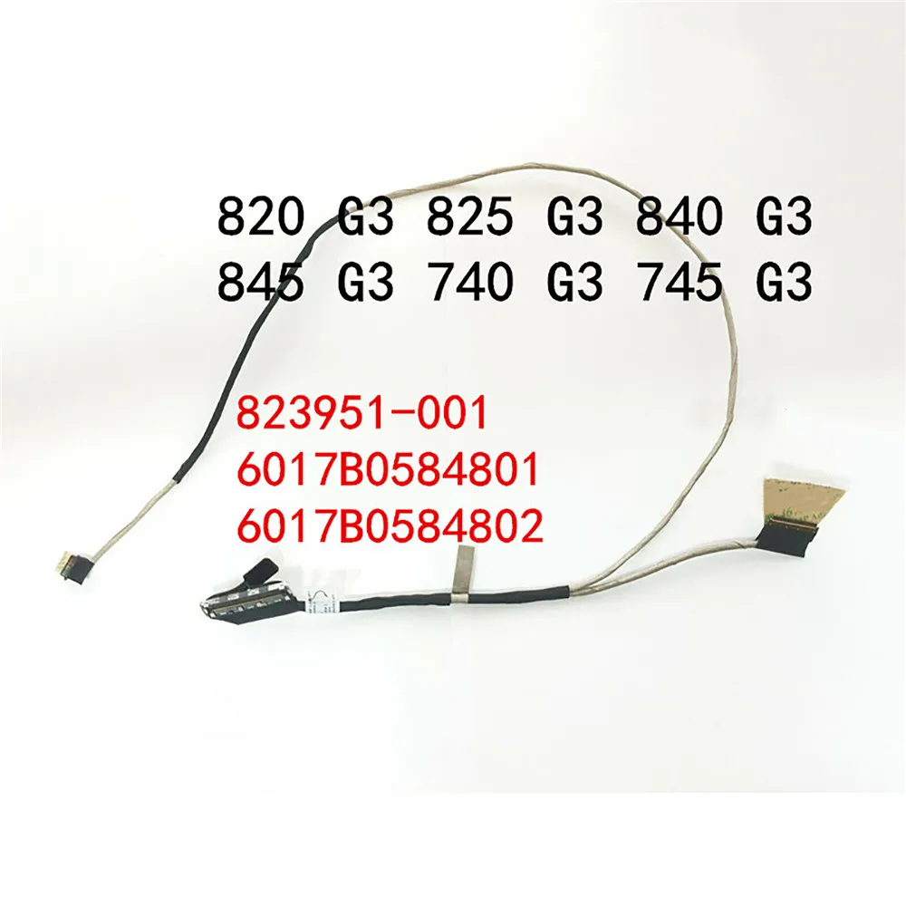 For HP Laptop Screen Cable Replacement 823951-001 6017B0584801 Video Flex Cable for HP EliteBook 820 825 840 845 740 745 G3