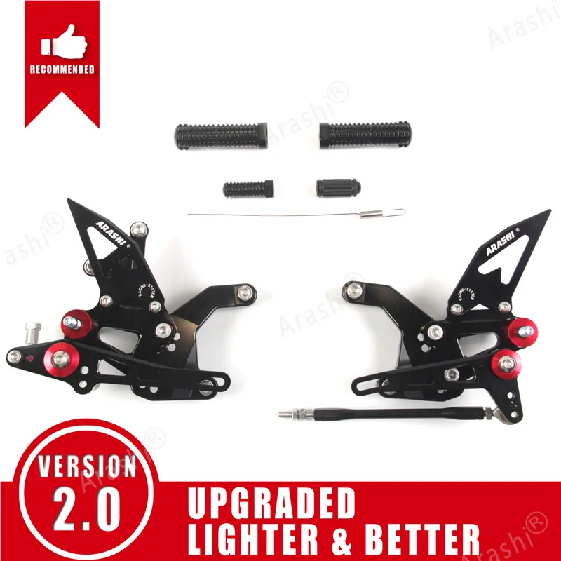Arashi Voor KAWASAKI Z900 ZR900 2017-2019 CNC Motorfiets Verstelbare Voetsteun Achtersets Race Voetsteunen Z-900 ZR-900 2018 2019