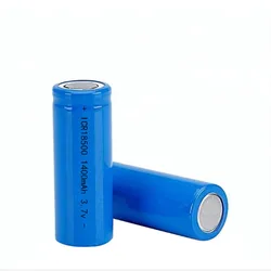 2pcs/lot 3.7V 1400mAh 18500 rechargeable lithium battery 3.7V strong light flashlight anti-light special lithium battery