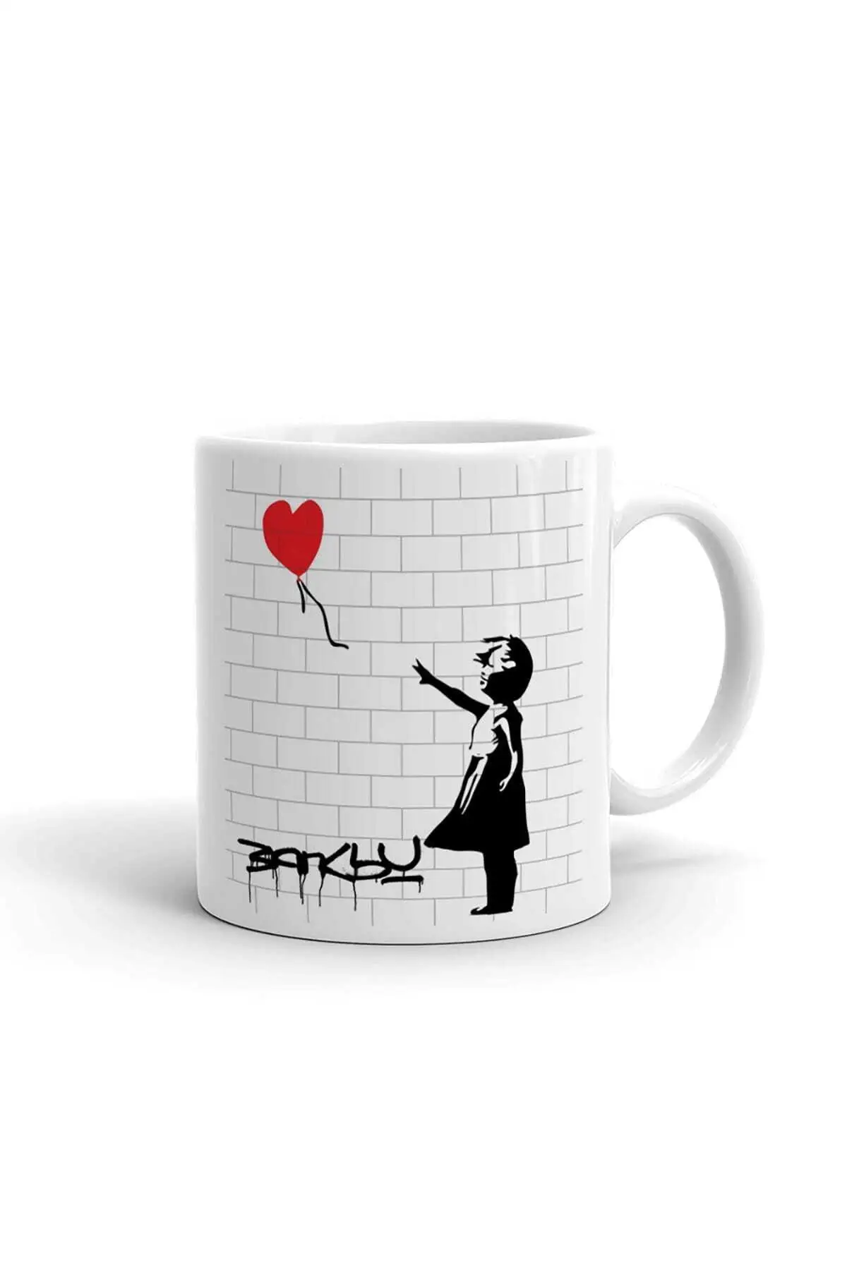 Banksy Baloon Girl Ceramic Mug Cup Porcelain Coffee Mugs Tea Cups Hot Drinks Gift Items