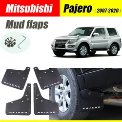 For Mitsubishi Pajero Mud flaps mudguards fenders Mud flap splash guard car accessories auto styline Front Rear 4 pcs 2007-2020