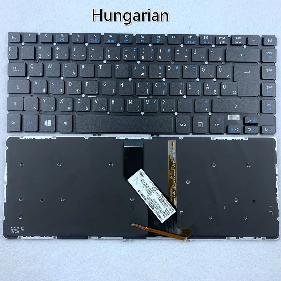 Hungarian Backlit Laptop keyboard for ACER Aspire V5-472G V5-432 V5-433 V5-473G 452G V5-472 V5-472G V5-472P V5-472PG