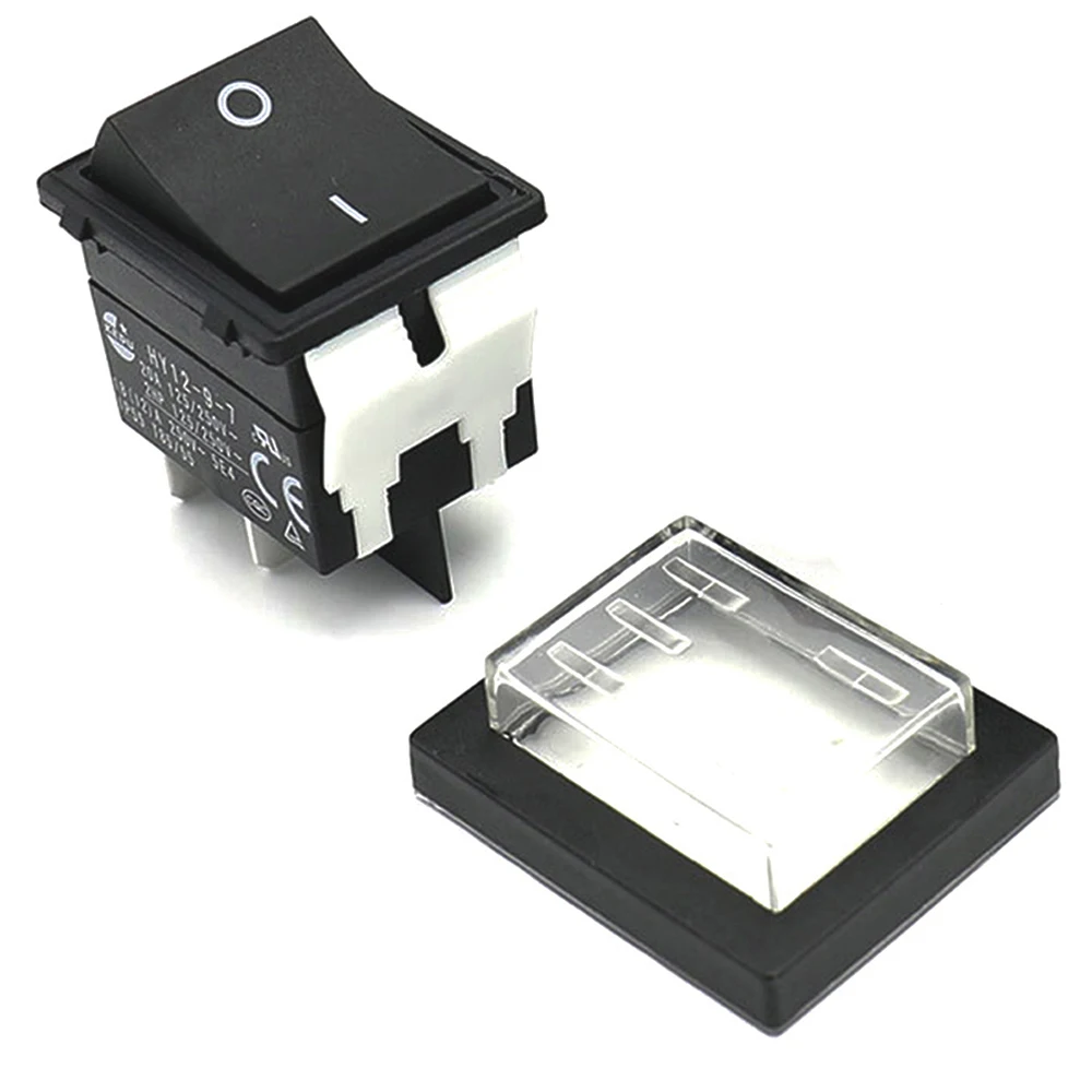 KEDU HY12-9-7 Interruttori a pulsante bilancieri impermeabili On Off per utensili elettrici 4 pin