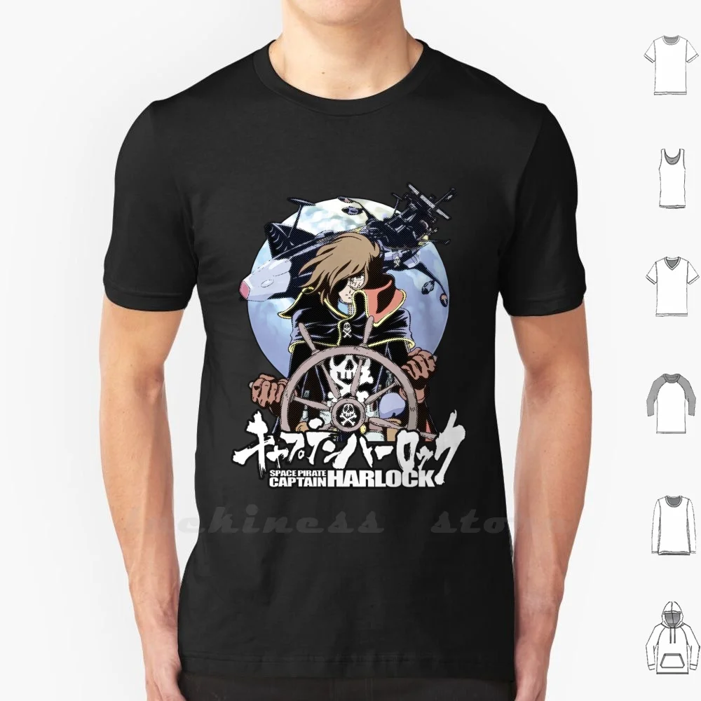 Space Pirate 03 T Shirt Ringer Cotton Men Women Teenage Harlock Herlock Space Pirate Arcadia Captain Galaxy Express Manga Anime