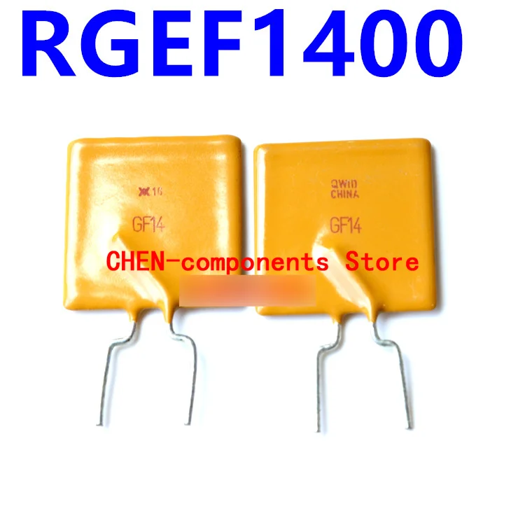 10pcs RGEF1400 Self-recovery fuse 14A 16V straight Insert