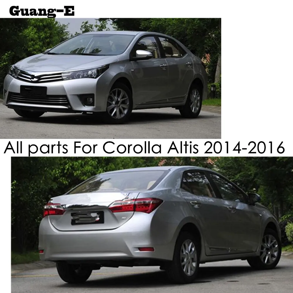 For Toyota Corolla Altis 2014 2015 2016 Stick Cover Stainless Steel Front Head Fog Light Switch Trim Frame Lamp Hood Parts Part