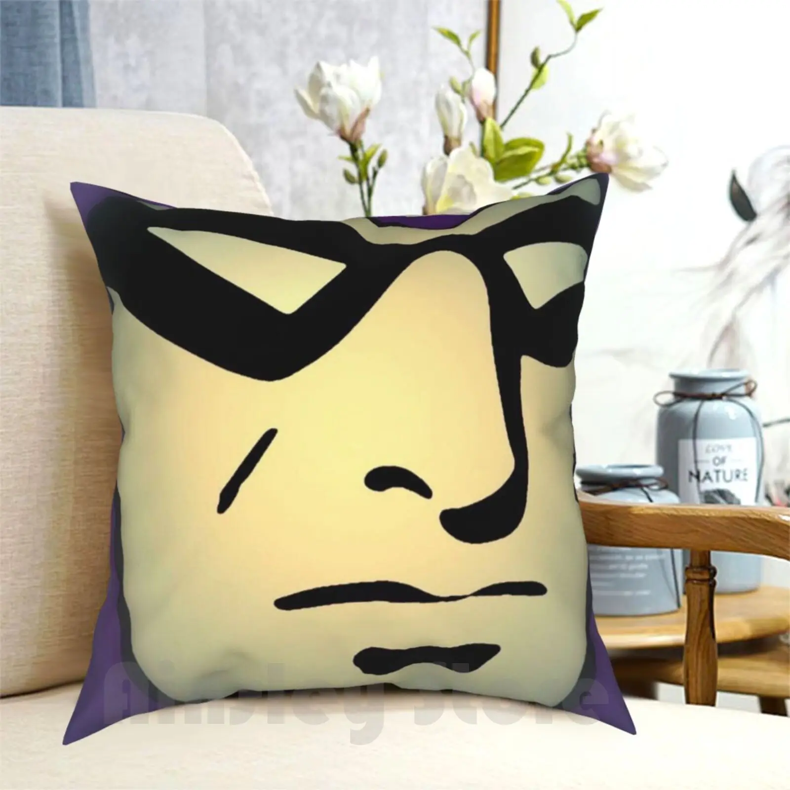 Masked Man Pillow Case Printed Home Soft Throw Pillow Superhero Comic Book Character Comics Funnies Vintage Retro