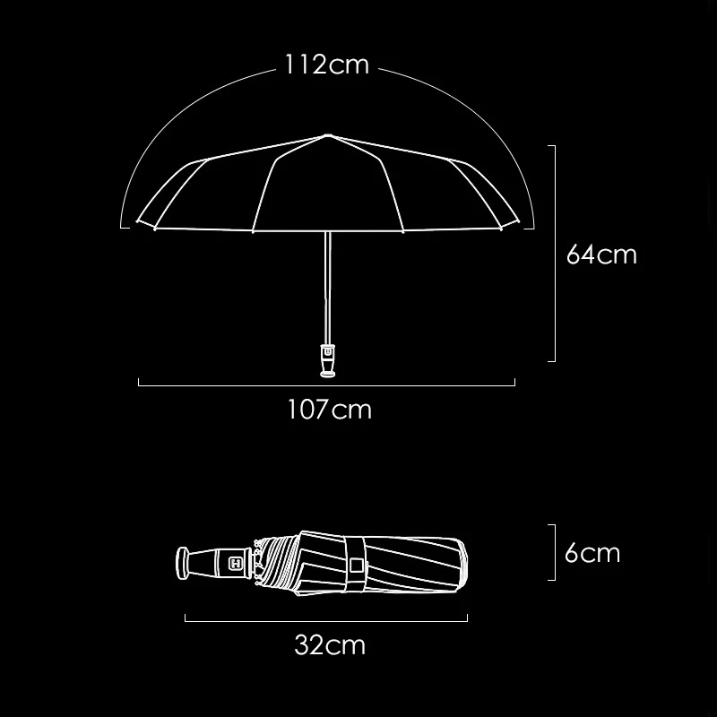 Emergency Rescue Automatic Folding windproof Umbrella Female Male Car LuxuryLarge Business Umbrella Men Rain Women umbrella kids