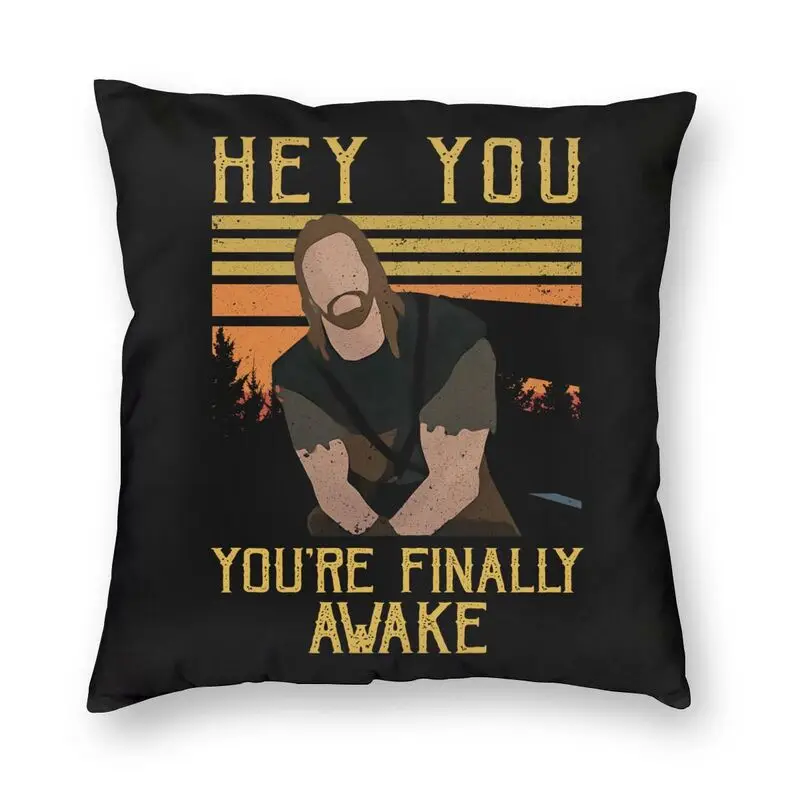 Funny Skyrim Gaming Quotes You You're Finally Awake Cushion Cover3D Print Throw Pillow Case for Sofa Pillowcase Decoration