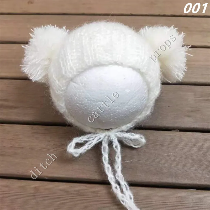 Handcraft Baby Hand Knit MohairHat Newborn Photography Props Cap bonnet