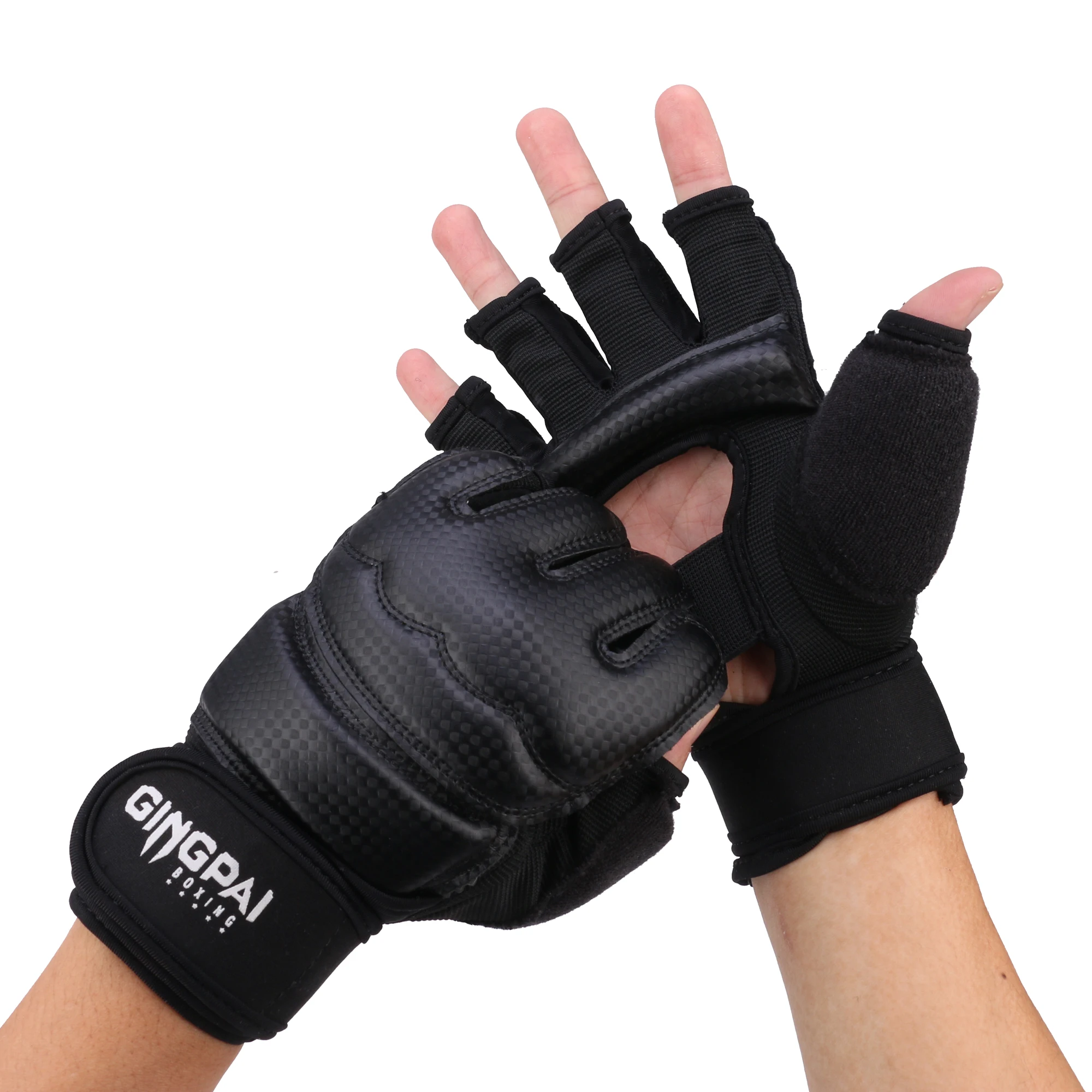 New Adult Kids Children half finger Boxing Gloves Mitts Sanda Karate Sandbag Taekwondo Protector Gloves semi-finger mma gloves