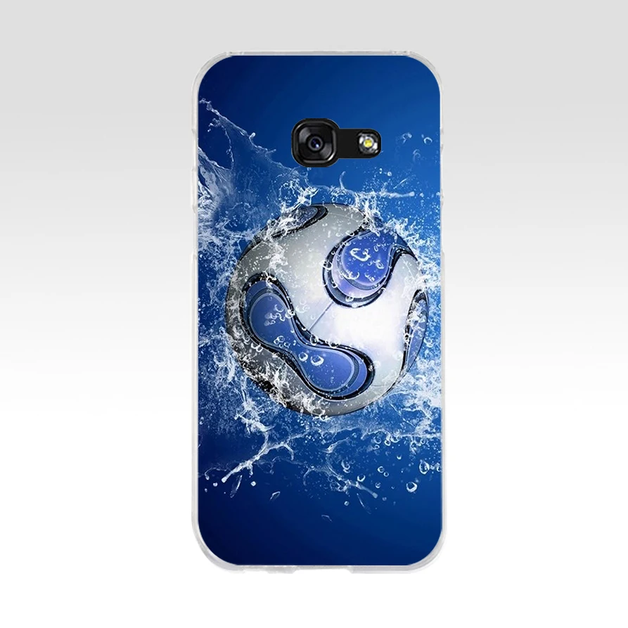 147 Fire Football Soccer Ball Soft Silicone Tpu Cover phone Case for Samsung a3 2016 a5 a6 plus a7 a8 a9 star lite s 6 7 8 9