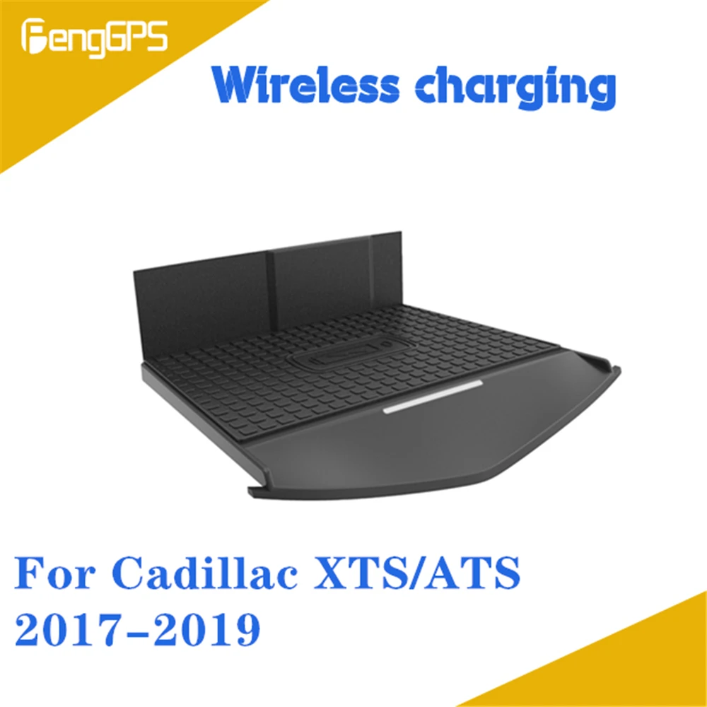 Quick Wireless Charger For Cadillac XTS ATS 2017 2018 2019 Fast Mobile Phone 10W Hidden Car Dashboard Holder Charging Pad