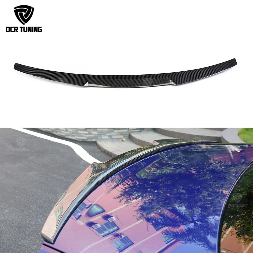 

Carbon fiber Rear Trunk Spoiler wing For Audi A4 B9 2016 2017 2018 - UP New M4 style Carbon Fiber rear wings car styling