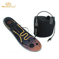 Winter USB Rechargeable Heated Insoles 3 Levels Feet Warm Shoe Pad Thermal Electric Foot Warmer Heating Feet Outdoor Sports