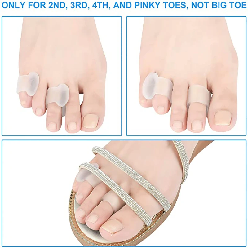 2pcs/4pcs Toe Separator Insoles Ring Separation Hallux Valgus Correction Pad Foot Care Orthopedic Foot Toe Hallux Valgus Correct