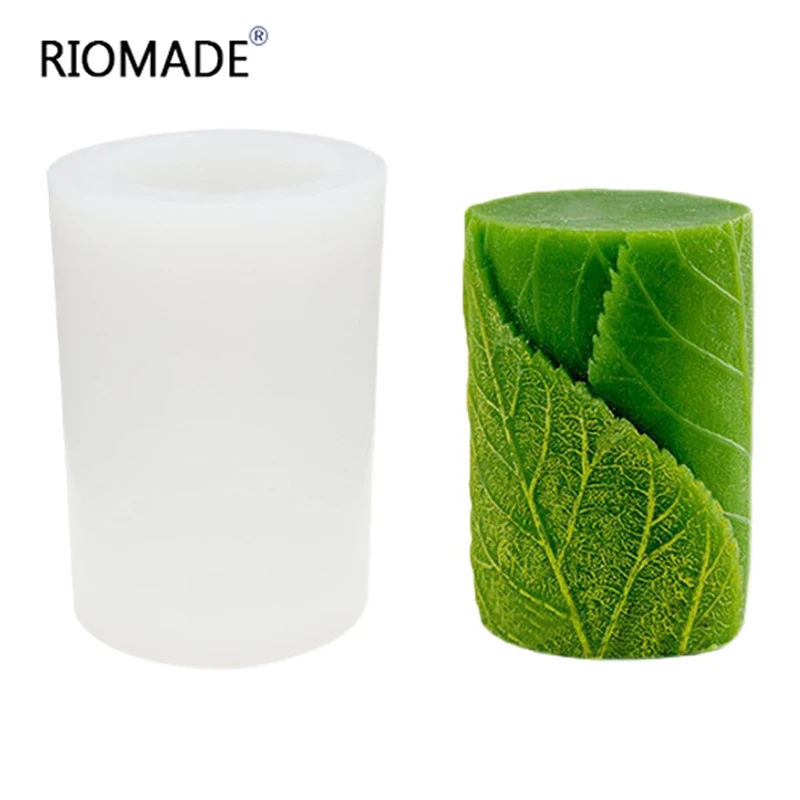 

Цилиндрический лист свечная форма ручной работы для изготовления украшения листья Форма силиконовые формы DIY мыльный пластырь ароматерапия глины пресс-форма