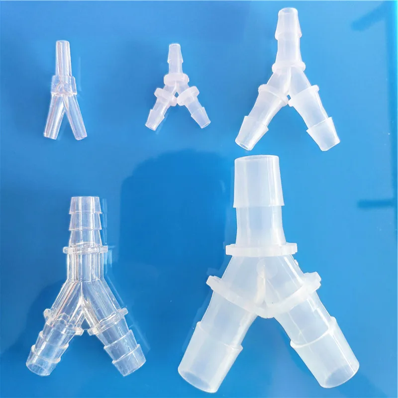 18 Sizes 2.4-19.5mm Equal Y Type Hose Tee Plastic Silicone Tube Water Pipe Connectors S751 Joint Aquarium Parts Drop Shipping