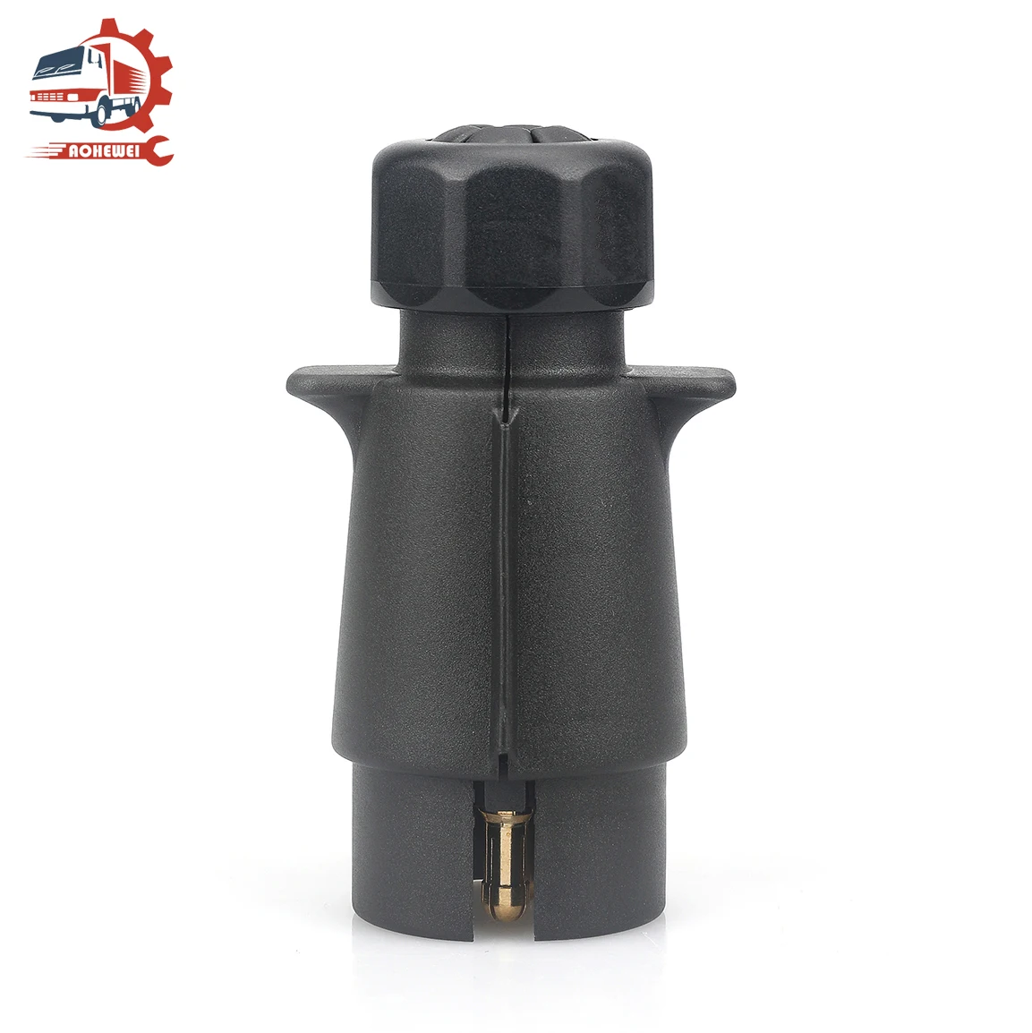 AOHEWEI 7 Pin 12V europejski adapter wtyczki przyczepy hak holowniczy złącze holownicze do samochodu łódź ciężarówka akcesoria do przyczep kempingowych wodoodporny