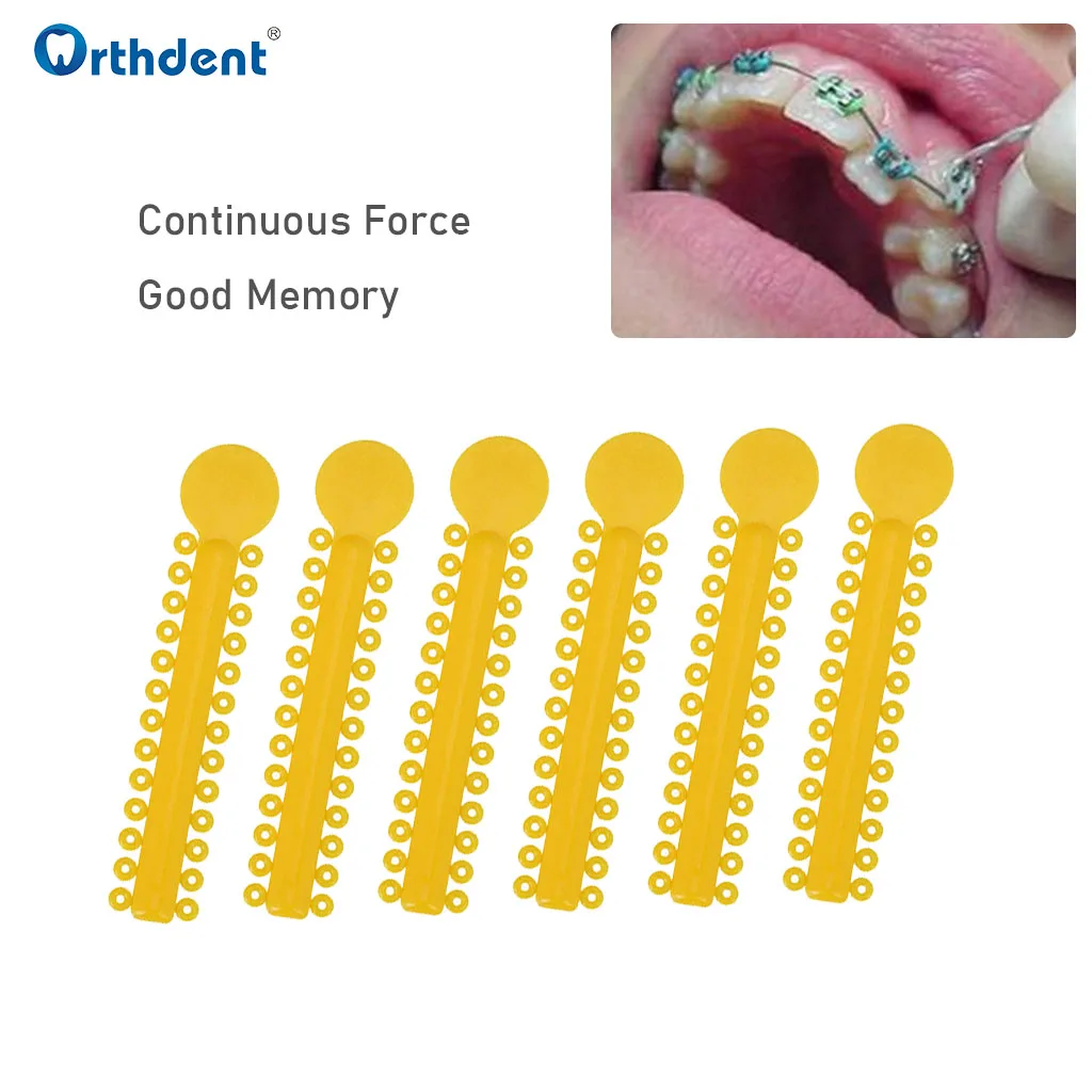 Orthdent 1040 Pcs/Pack Dental Ligature Ties Orthodontics Appliance Elastic Rubber Bands Braces Teeth Treatment Dentist Materials