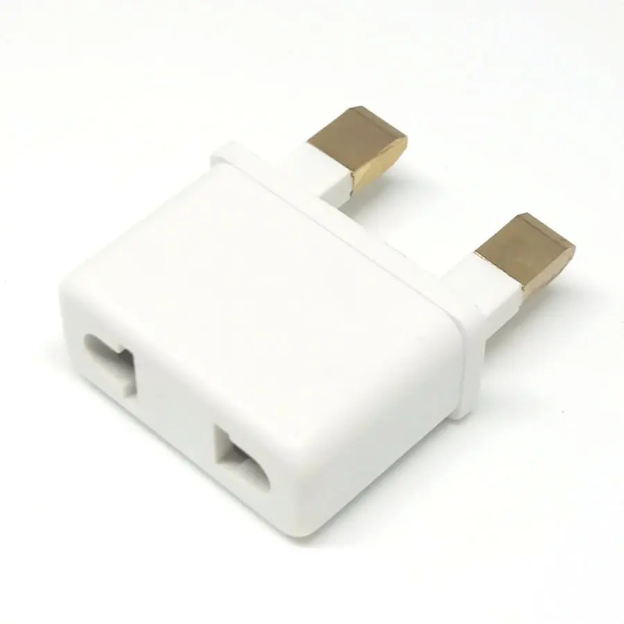 UK Ireland Malta Cyprus 2 Pin  Power Plug Adapter Change US 2 Pin, EU Plug AC250V 6A