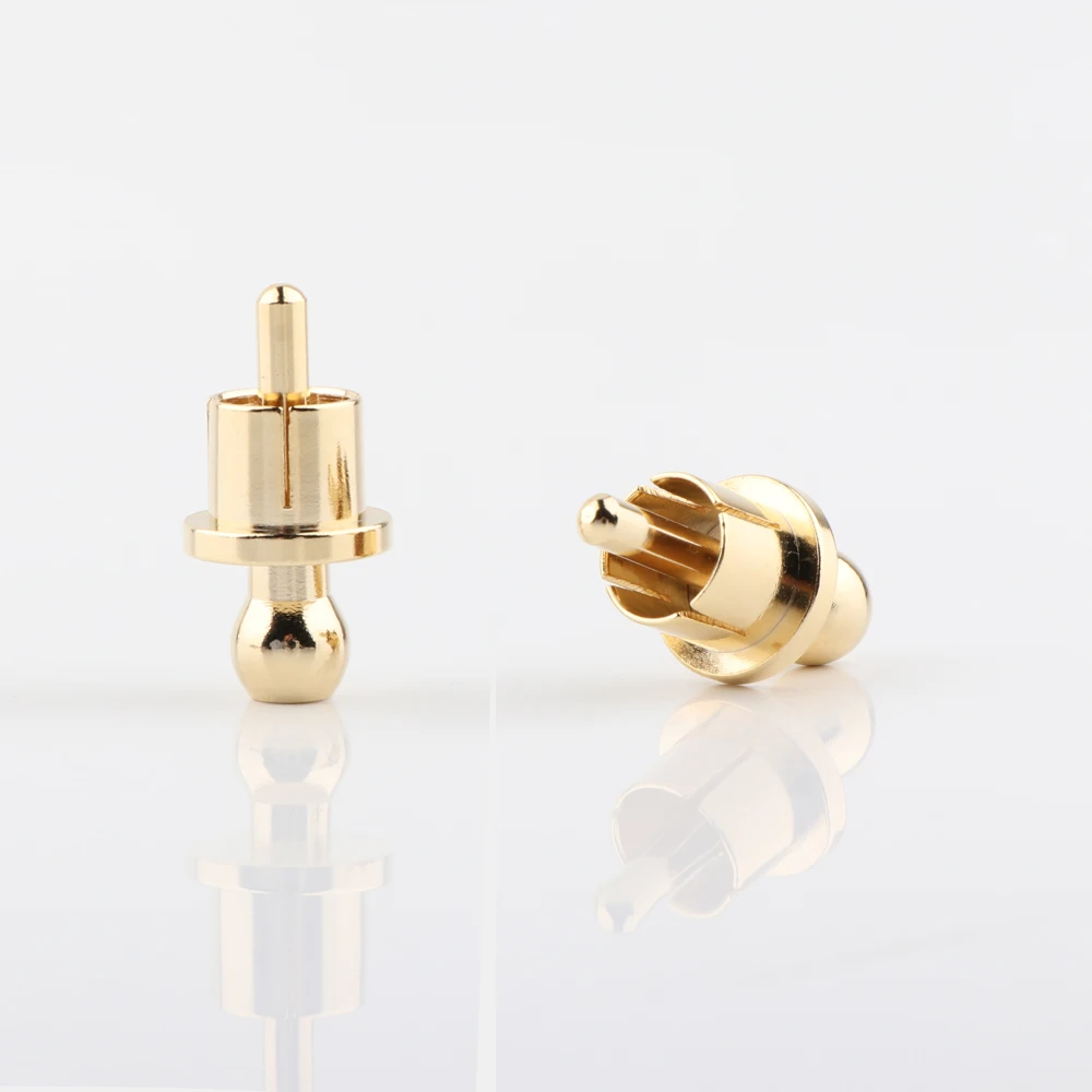 8 stücke gold/rhodiniert rca cap stecker kurzschluss buchse phono stecker rca abschirmung jack buchse schützen abdeckung kappen – Detail 7
