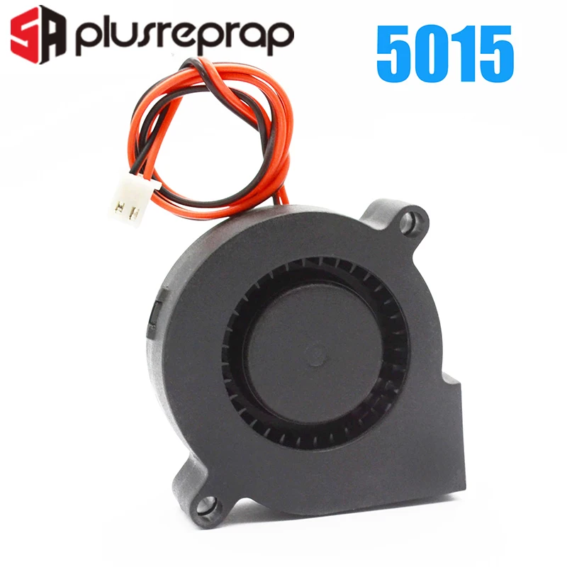 5015/4010/3010/5010/6010/8010 12V 24V Cooling Turbo Fan Brushless DC Cooler Blower 2-Wire Black Plastic Fan For 3D Printer 5