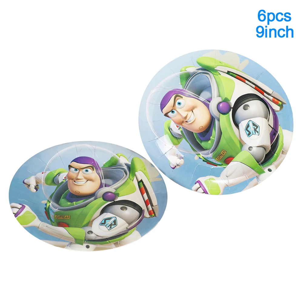 Brinquedo história meninos festa de aniversário decorações toalha de mesa buzz lightyear copos de papel placas chá de bebê artigos de mesa descartáveis