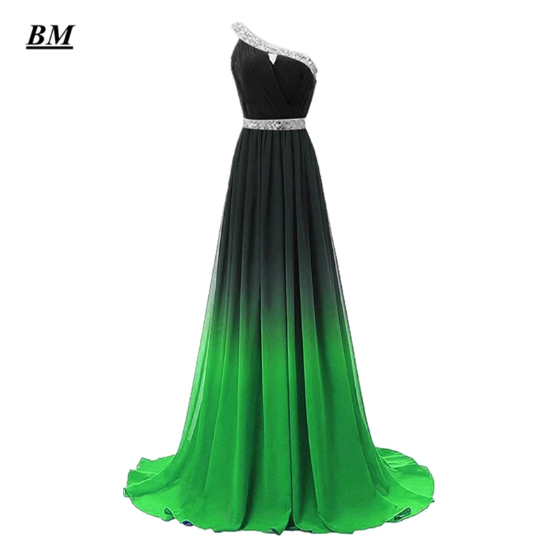 BM Stock Size 2 and Purple 6 Prom Dresses 2020 Gradient Chiffon Beaded Long Formal Ombre Evening Celebrity Party Gown BM320