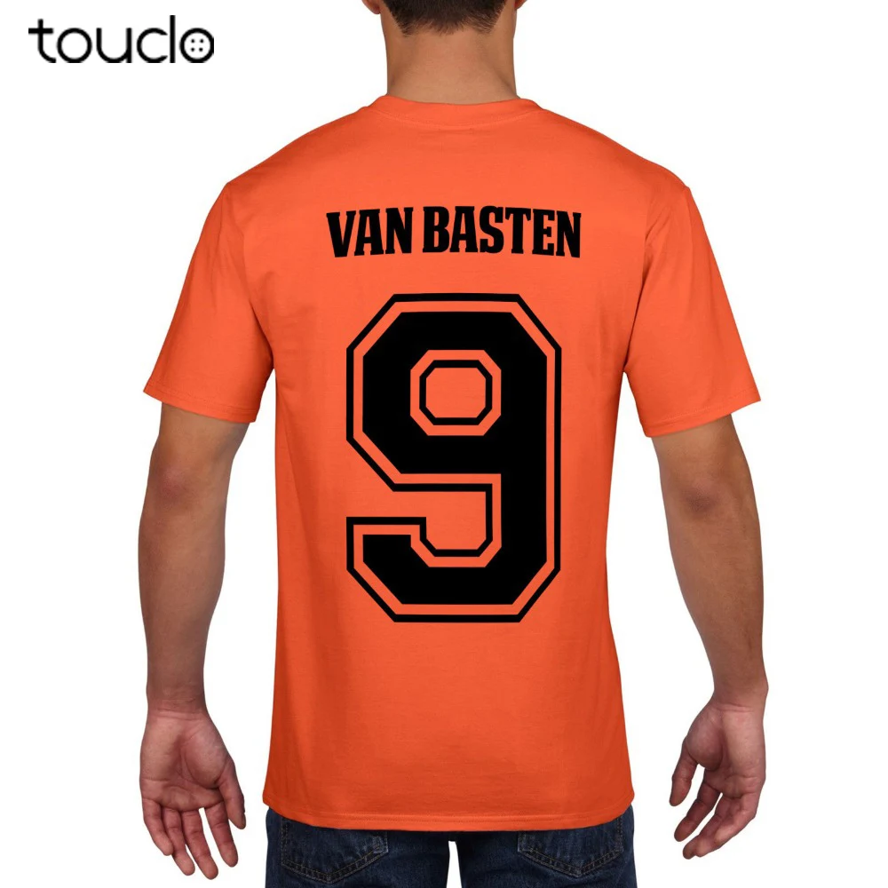 Retro Netherlands Footballer Shirt Men Boys Holland Cruyff Gullit Basten Fashion Men Short Sleeve T Shirt Funny Shirts