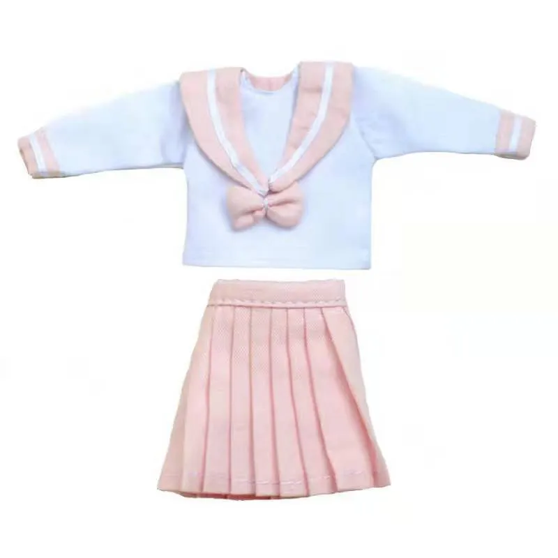 2PCS/set Blyth Doll Clothes Sailor Suit Set For Blyth,Licca,Azone,Kurhn, 30cm 1/6 Dolls DIY Doll Accessories