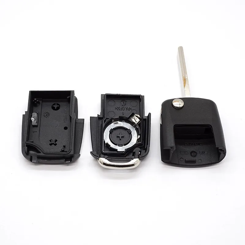 Xinyuexin Folding Remote Key Shell FOB Case for VW Polo Passat B5 B6 Tiguan Golf 4 5 Seat Skoda HU66 Blade 2 Buttons